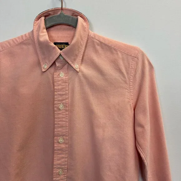 Rugby Ralph Lauren OCBD Button Down Shirt Orange Size 2 - Picture 6 of 13